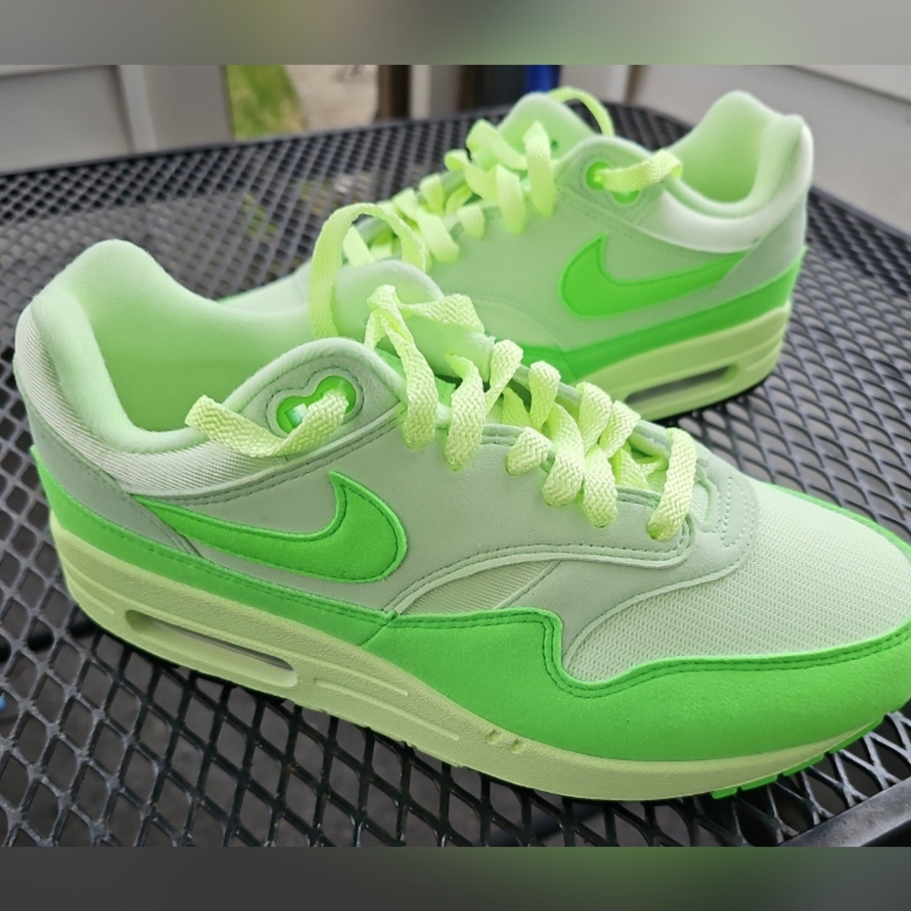 Nike Air Max 1 '87 Vapor Green/Green Strike/Volt Womens sizes HJ7329-376